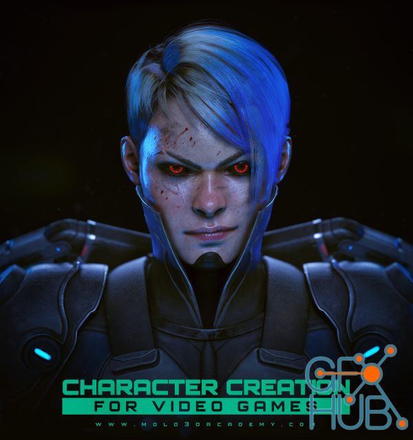 Mold3D Academy – Character Creation for Video Games with J Hill (ENG/RUS)
