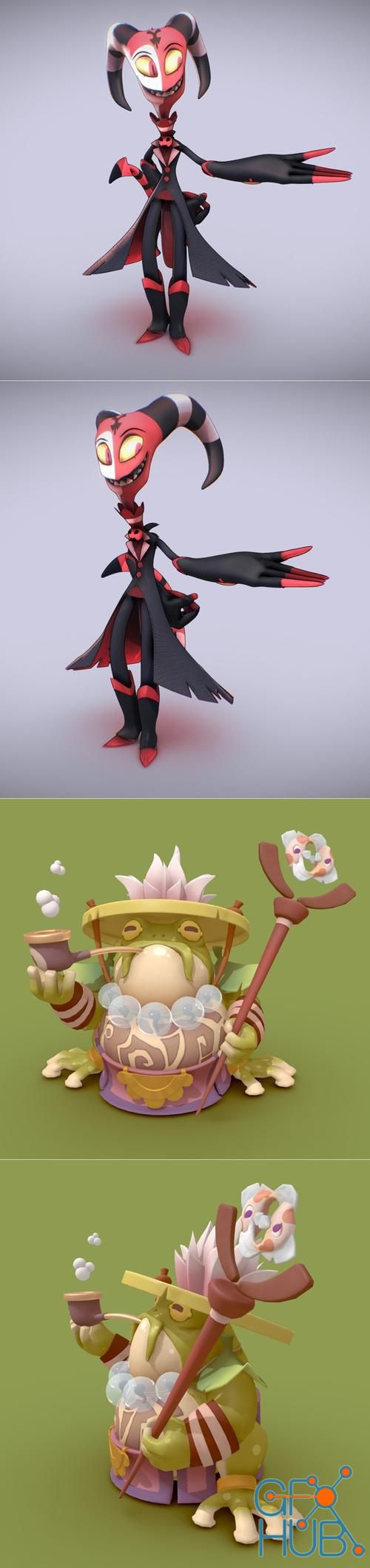 Blitzo and Sir Big Croak The Seer – 3D Print