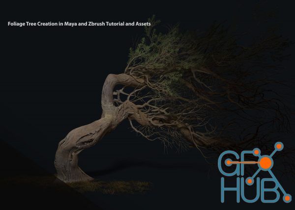 ArtStation – Foliage Tree Creation in Maya and Zbrush Tutorial and Assets