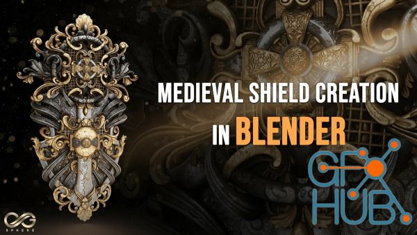 ArtStation – Create Super Detailed Shield In Blender Tutorial (Modeling / Texturing / Render)