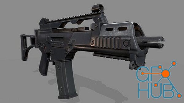 Udemy – 3D Model And Texture A High Quality Game Prop Gun Rifle