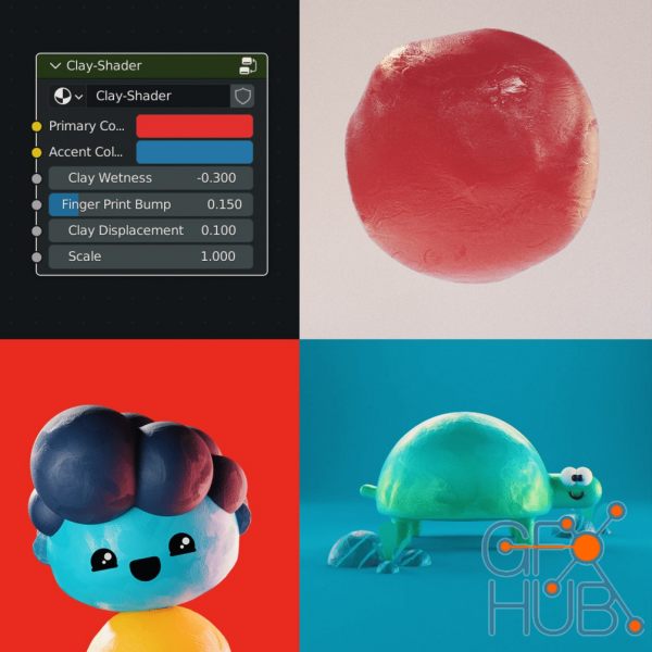 Gumroad – Blender 3D: Clay Shader
