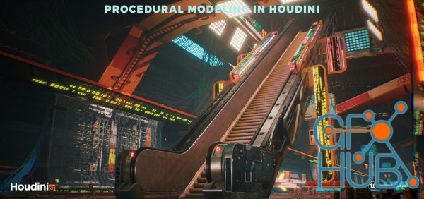 CGCircuit – Houdini Tutorial Procedural Modeling – Escalator