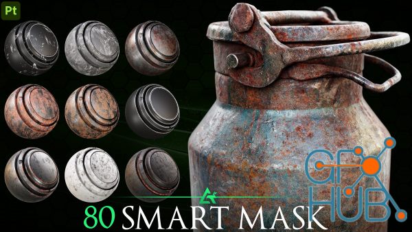 ArtStation – 80 High-Detail Smart Mask – Texturing Essential / substance painter – MEGA PACK