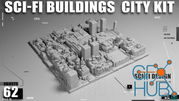 ArtStation – SCI-FI BUILDINGS CITY KIT