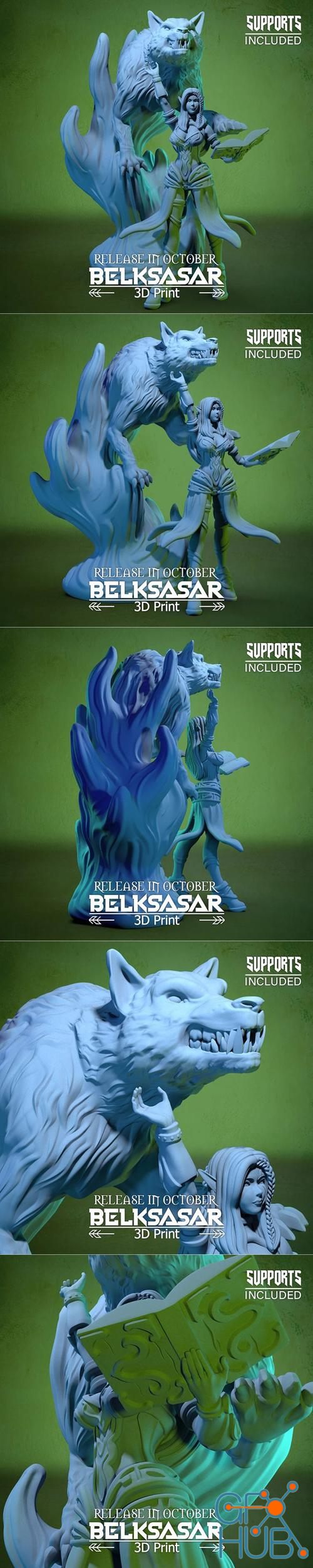 Belksasar - Summoner of the Wolf Spirit – 3D Print