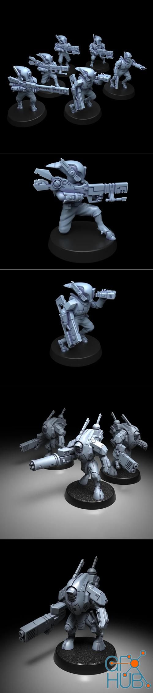 Greater Good - Stealth Suits, Scouts – 3D Print
