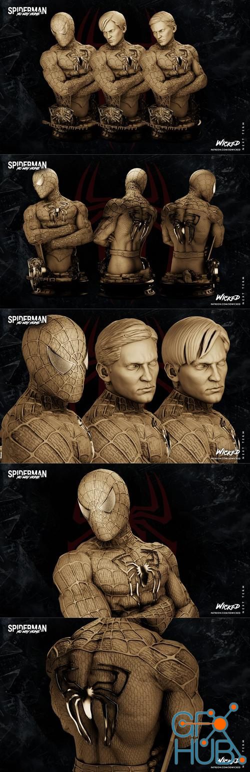 Wicked - Marvel Spiderman Bust – 3D Print