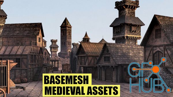 ArtStation – BaseMesh: 89 MEDIEVAL Assets+Texture