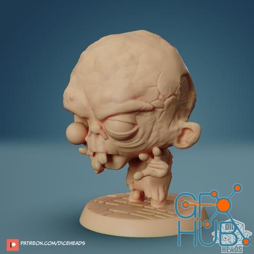 Dice Heads - Zombie – 3D Print