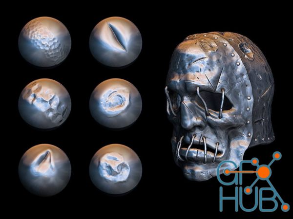 ArtStation – Metal Surfaces & Damages Brushes for Zbrush Part 2