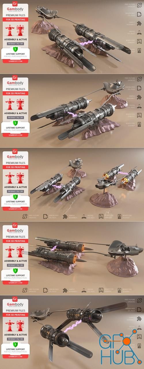 Anakins Podracer – 3D Print