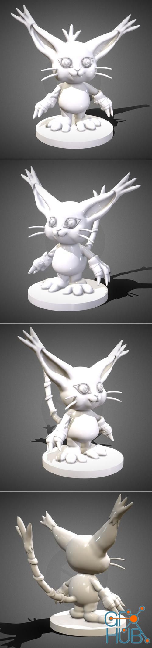 Gatomon Figurine – 3D Print