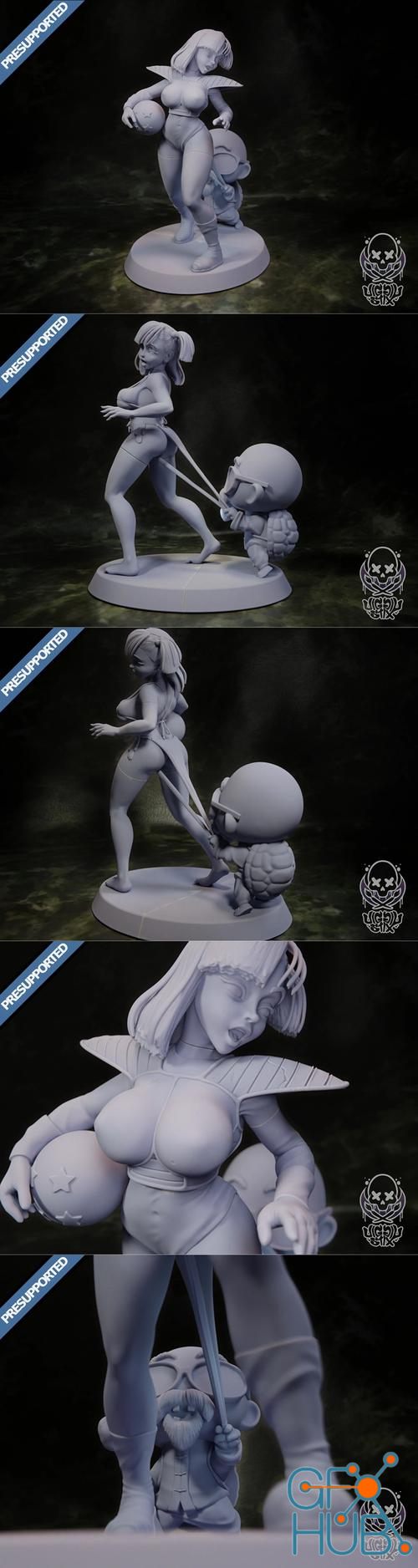 Bulma in Saiyan Armor – 3D Print