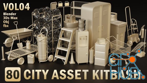 ArtStation – 80 City Asset Kitbash