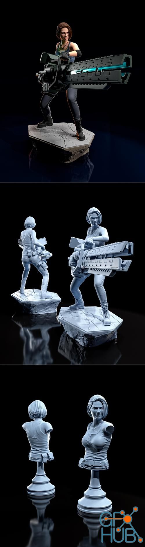 Jill Valentine – 3D Print
