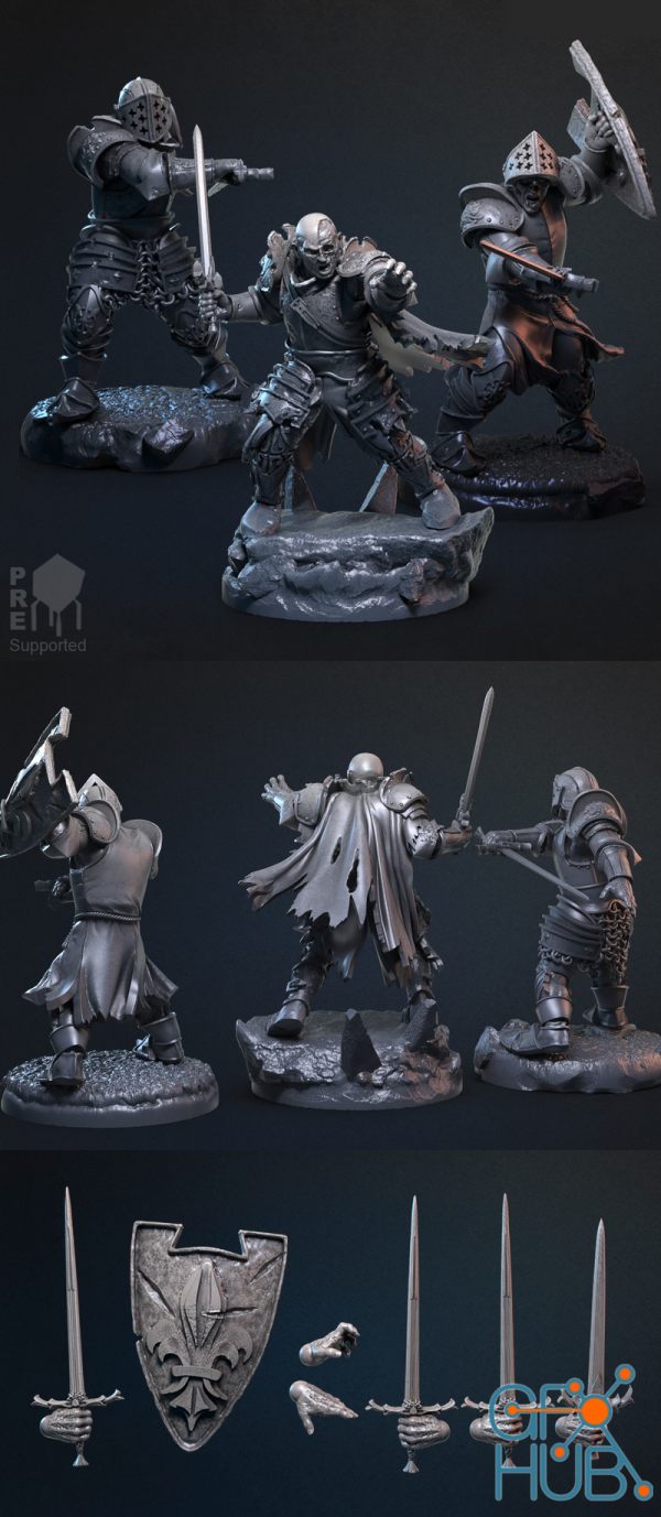 Zombie Knights - 3D Print