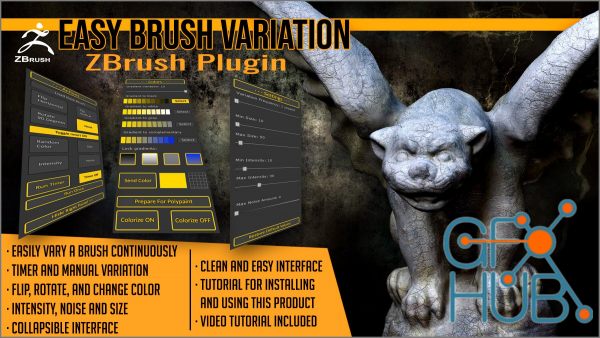 ArtStation – Easy Brush Variation ZBrush Plugin
