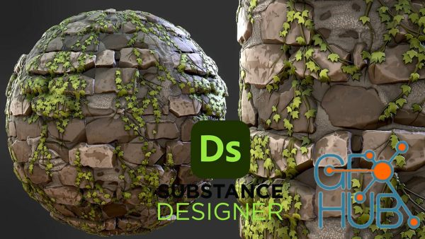 ArtStation – Stylized Bricks Overgrown – Substance 3D Designer