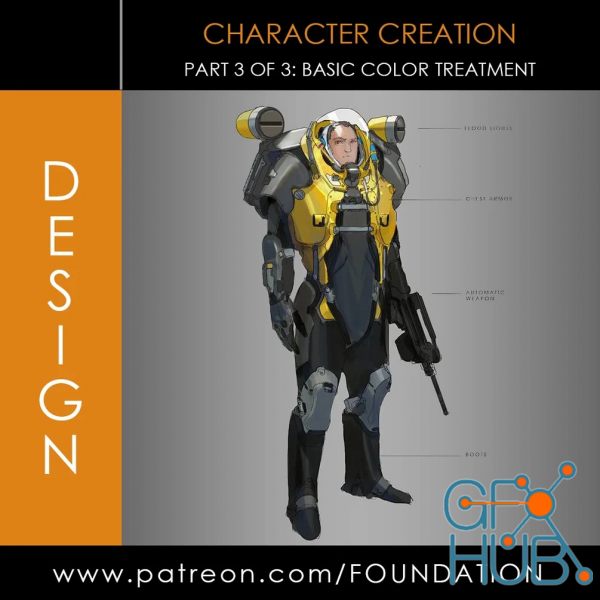 Gumroad – Foundation Patreon – Character Creation – Part 3: Basic Color Treatment