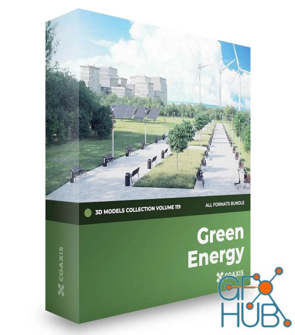 CGAxis – Green Energy 3D Models Collection – Volume 119