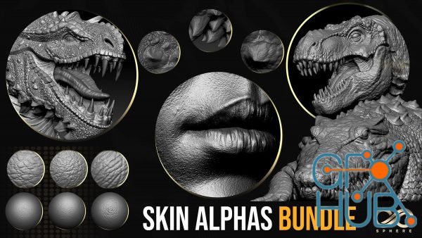 ArtStation – CGSphere Skin Alphas Bundle