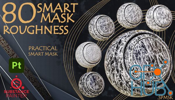ArtStation – 80 Practical and useful roughness smart mask high quality – VOl 04