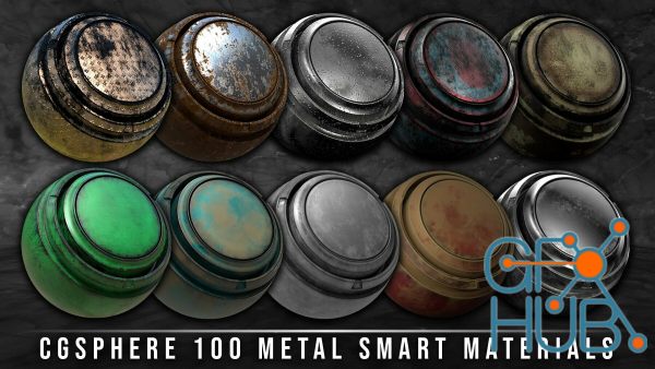 ArtStation – Metal Smart Materials Library ( Over 100 Types Of Metal Materials )