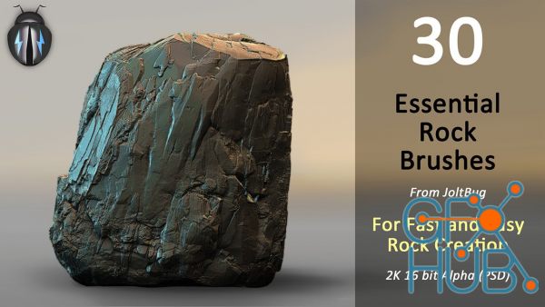 ArtStation – Essential Rock Brushes Vol1