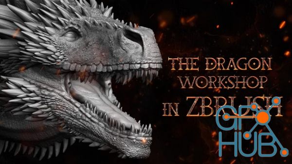 ArtStation – Dragon Workshop + Brushes * Sculpt Your First Dragon In Zbrush *