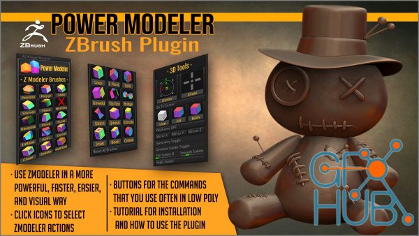 ArtStation – Power Modeler ZBrush Plugin