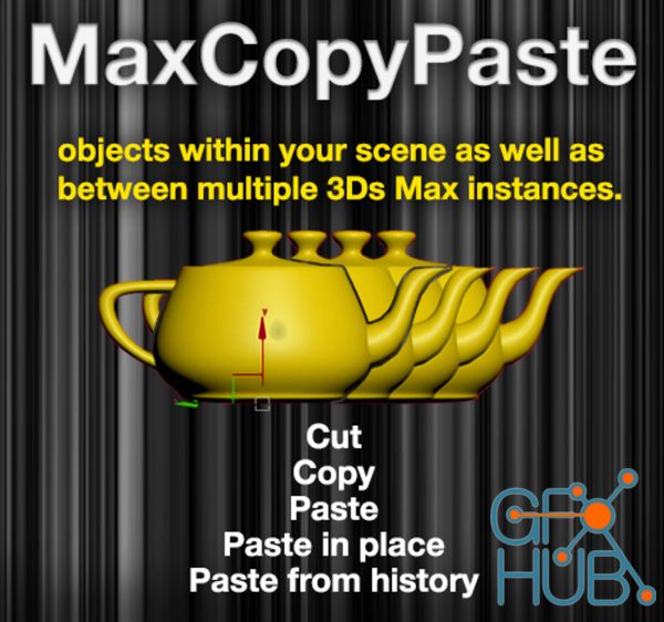 MaxCopyPaste by Crea3D for 3ds Max