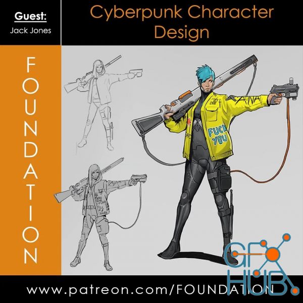 Gumroad – Foundation Patreon – Cyberpunk Character Design with Jack Jones