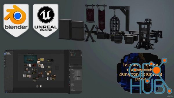 Udemy – Blender to Unreal Engine Become a Dungeon Prop Artist