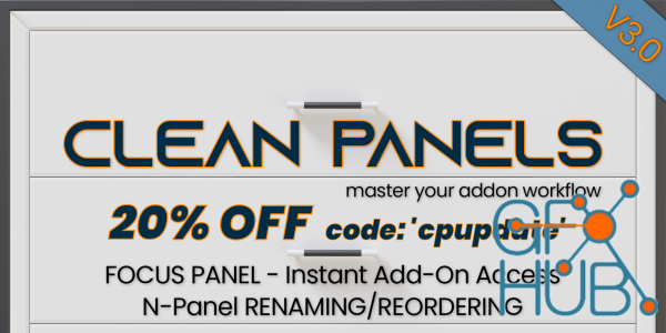 Blender Market – Clean Panels v3.0.4