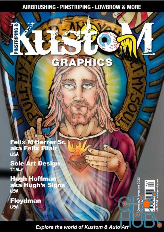 Pinstriping & Kustom Graphics – Issue 94, October-November 2022 (True PDF)