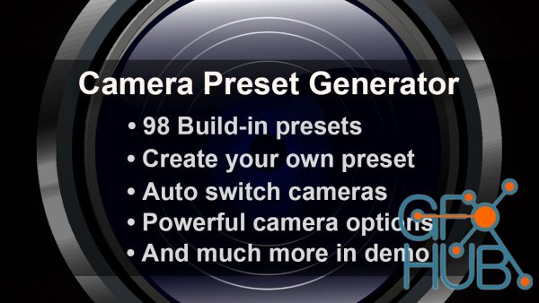 Blender Market – Camera Preset Generator v1.1.0