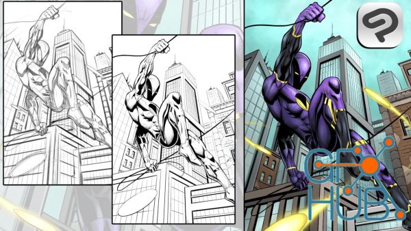 Udemy – How to Draw a Superhero Scene – Sketch to Colors