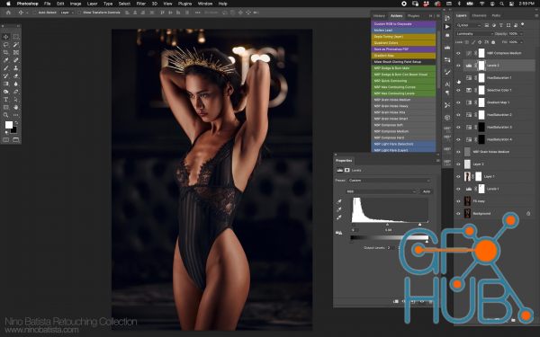 Nino Batista – Danielle in Studio Retouching Workflow