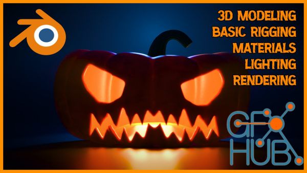 Skillshare – Blender 3D: Create a Jack-o'-lantern Scene