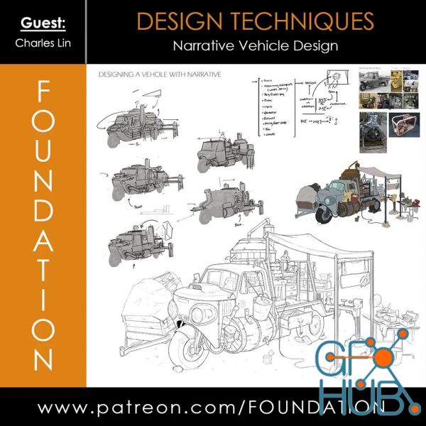 Gumroad – Foundation Patreon – Design Techniques – Narrative Vehicle Design