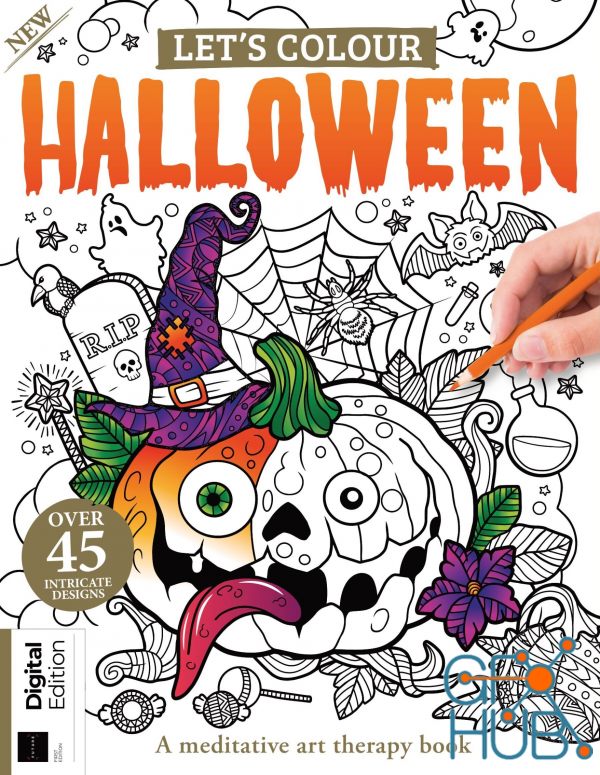 Let's Colour – Halloween, First Edition, 2022 (PDF)