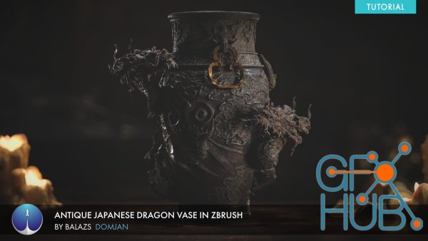 Experience Points – Antique Japanese Dragon Vase in Zbrush