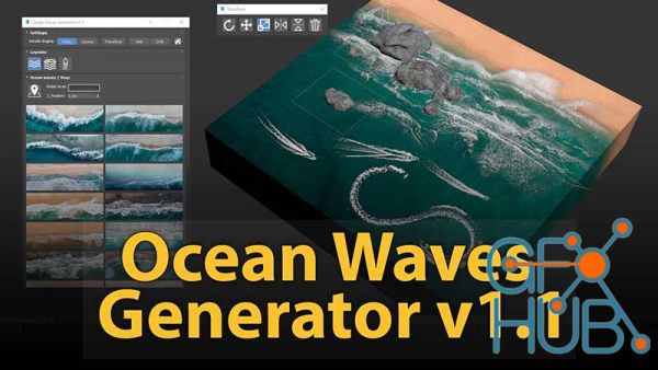 Gumroad – Ocean Waves Generator v1.1 for 3DS Max 2018+
