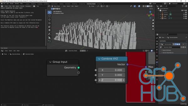 Udemy – Intro to Geometry Nodes using Blender 3.3
