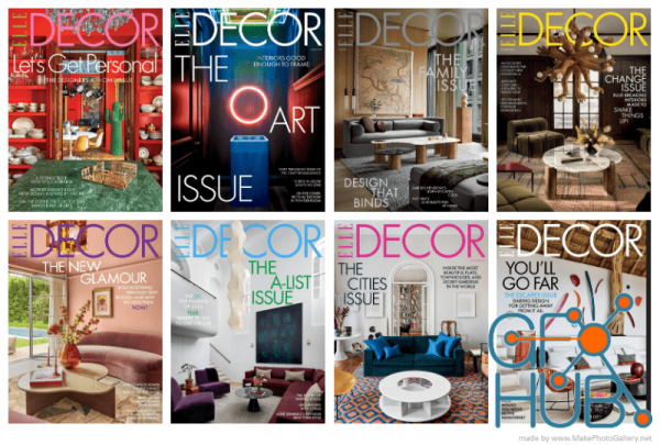 Elle Decor USA – 2022 Full Year Issues Collection (True PDF)