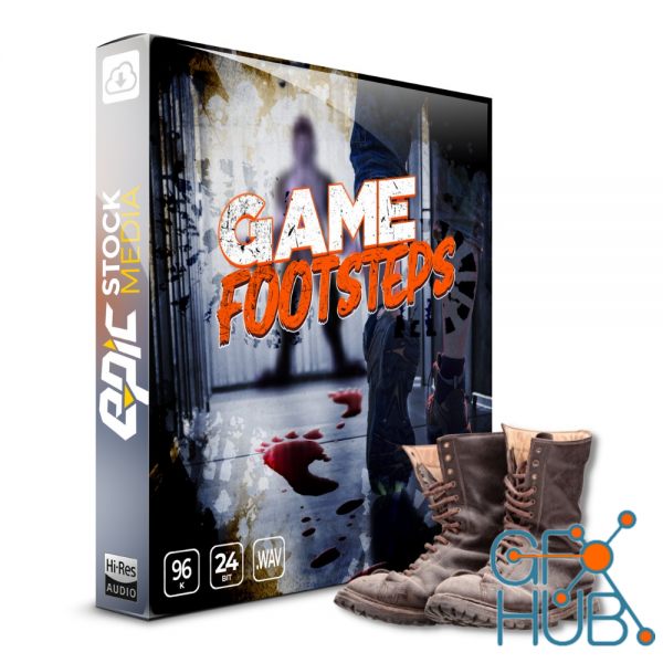 Epic Stock Media – Game Footsteps – Walk Run Jump Foley SFX