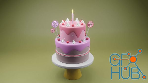 Skillshare – Learn Blender 3D by Creating Birthday Cake