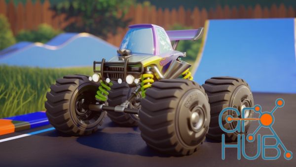 CGCookie – OFF-ROAD: Rig and Animate an RC Monster Truck in Blender