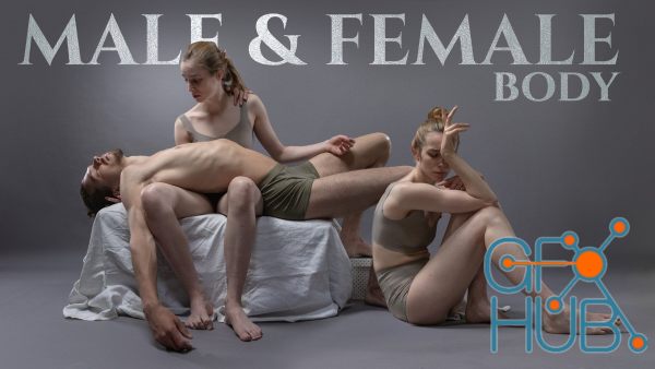 ArtStation – Male and Female Body Photo Reference Pack For Artists 476 JPEGs